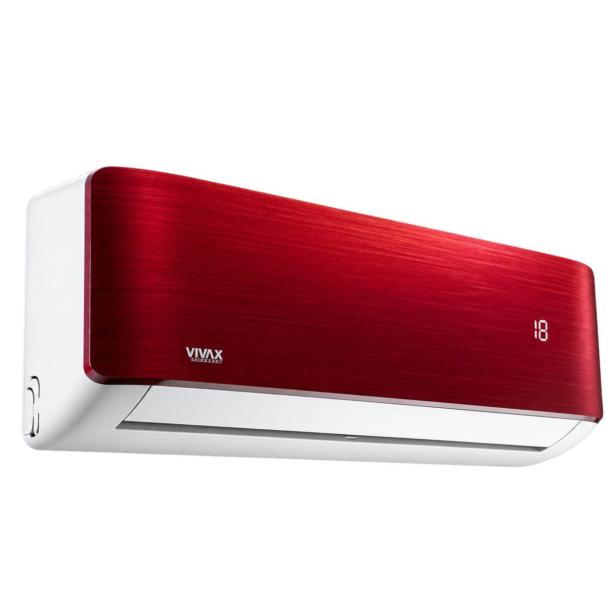 Vivax R+ Design Red 12K klima uređaj – ugaoni prikaz